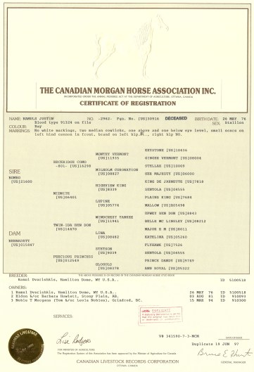Registration Ramuls Justin